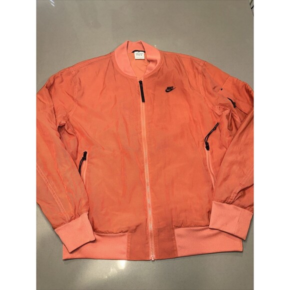 $180 Nike Sportswear Tech Pack Bomber Jacket DM6940-827 Madder Root Men’s Small - Picture 1 of 10
